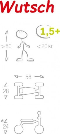 Беговел-каталка Puky Wutsch 3028 kiwi салатовый