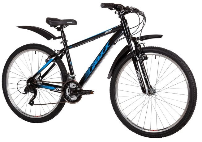 Велосипед FOXX 26 AZTEC синий, сталь, размер 18