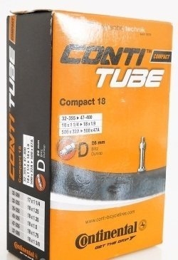Камера велосипедная Continental камера compact 18, 32-355 / 47-400, d26