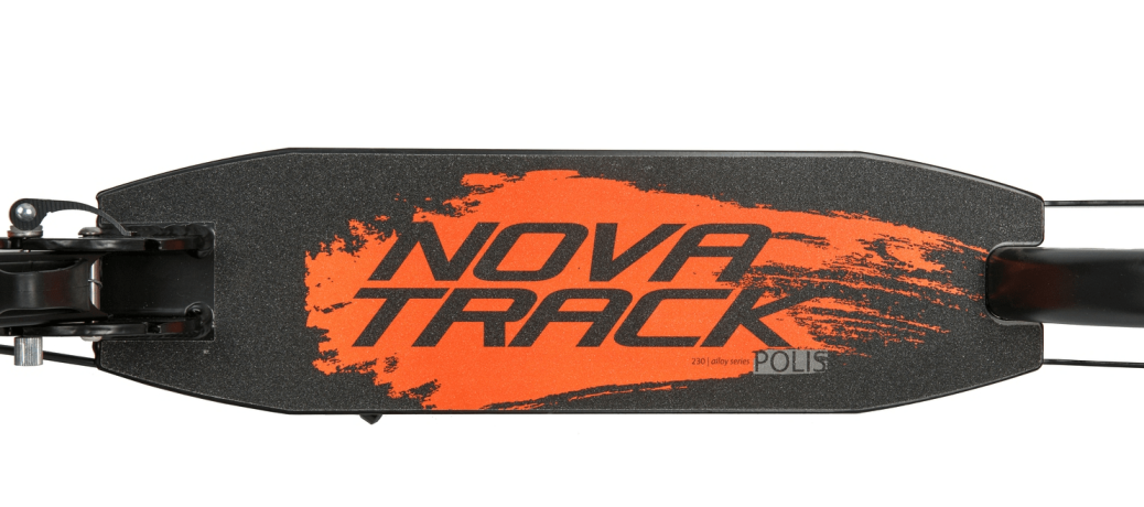 Самокат для детей NOVATRACK POLIS, оранжевый 230/180мм