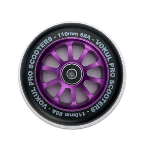 Колесо для трюкового самоката 110 мм VOKUL алюминий фиолетовый