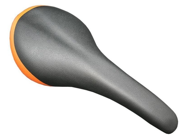 Velo седло vl-1493 competition, 290х130мм; 210г; база: нейлон; наполнитель: пена; без рельсов(основа устанавливается на штырь); обшивка - pu; чёрно-оранжевое