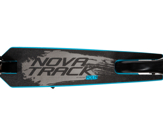 Самокат для детей NOVATRACK POLIS 200/200мм, синий-черный