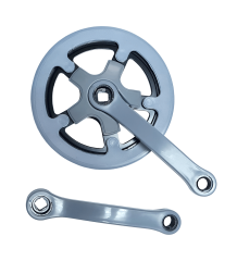 Шатуны Под квадрат стальные, 152 мм, 40T, под цепь 3/32&quot;, серые, с защитой