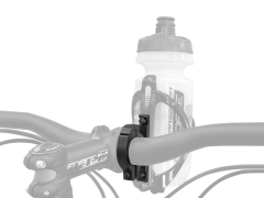 Адаптер CD-02 на руль 25,4мм для флягодержателя, алюминий, чёрный