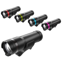 Фонарь передний ZOOMER, 65Lm х 60ч, 1x Cree LED, 4 режима, быстросъёмный, регулировка луча 3-140°, с батарейками 3x AAA