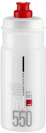 Фляга Elite, 550 мл JET прозрачный, красный рисунок