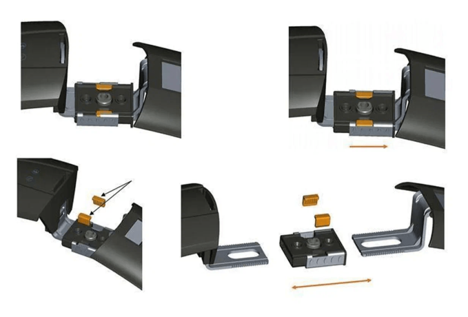 Крыло Sks переднее shockblade vario, 26", крепление быстросъёмное, чёрное