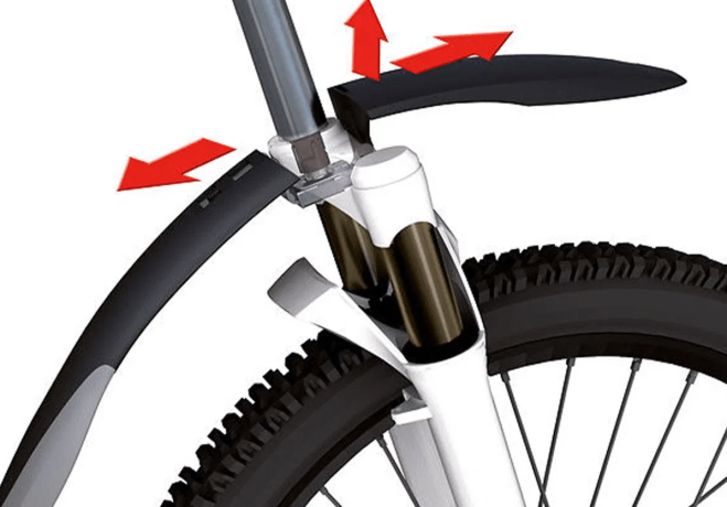 Крыло Sks переднее shockblade vario, 26", крепление быстросъёмное, чёрное