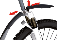 Крыло Sks переднее shockblade vario, 26&quot;, крепление быстросъёмное, чёрное