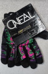 Перчатки ONEAL,XL, чёрный/зелёный/фиолетовый