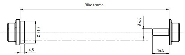 Адаптер для оси заднего колеса TACX E-Thru axle X-12 >142 mm (T1709)​