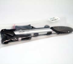 Насос ручной мини Giyo GP-94 двухходовой, алюминиевый корпус, т-образная рукоятка, реверсивная головка, встроенный точный манометр.