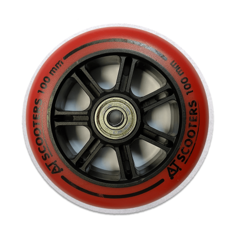 Колесо 100 мм AT Scooters для трюкового самоката красное PL