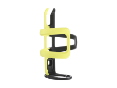 Флягодержатель N+1-BC195P8 сборный из 3 частей правосторонний/левосторонний, рекомендуется для стандартных ПЭ бутылок; пластик, вес 43 г Black/lime yellow