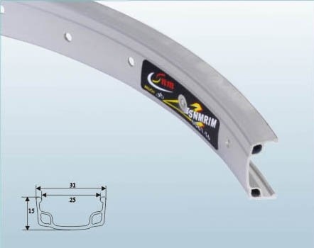 Обод одинарный 12x1.75 серебр. 28H