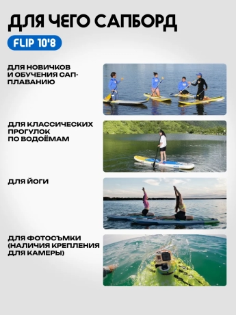 Сапборд (sup board) Prime 10'8*33"*6" FLIP Blue