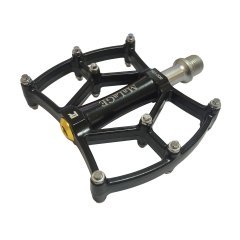 Педали mlg-CK382 алюминиевые литые, 85х100х10мм, ось CrMo 9/16&quot;-20TPI, 3 подшипника, вес 328г, чёрные, в торг.уп