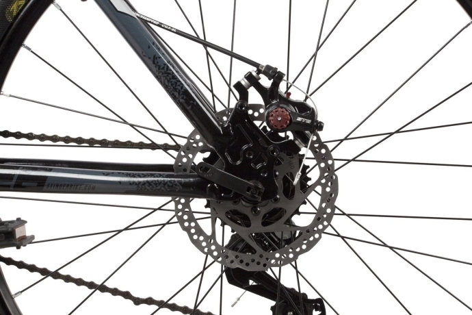 Велосипед STINGER 26" ELEMENT STD черный, алюминий, размер 16"