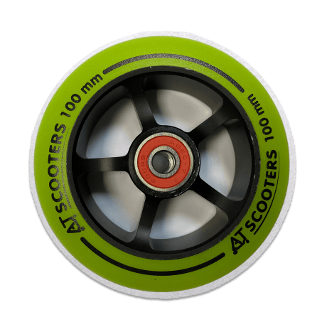 Колесо 100 мм AT Scooters для трюкового самоката салатовое AL