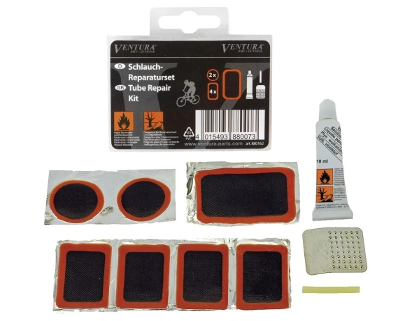 Аптечка VENTURA (5-880162) 7 заплаток + клей + терка черная