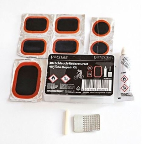 Аптечка VENTURA (5-880162) 7 заплаток + клей + терка черная