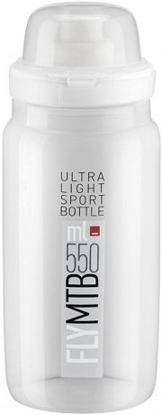 Фляга Elite, 550 мл Fly MTB, прозрачный, защитный колпачок