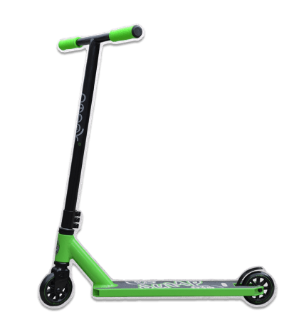 Самокат трюковый ATEOX JUMP 2020 (Черный/Зеленый)