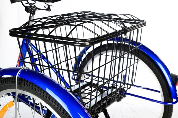 Велосипед трехколесный для взрослых РВЗ Чемпион 24" 6 скоростей Синий