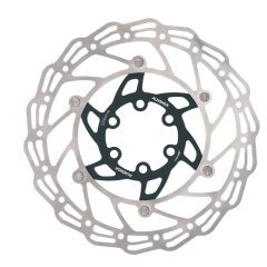 Alhonga диск тормозной 140мм нержавеющая сталь серебристый/чёрный с болтами