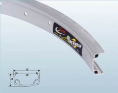 Обод одинарный 24x1.75 серебр. 36H