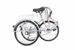 Велосипед трехколесный складной для взрослых РВЗ Чемпион 24" 6 скоростей Серебро