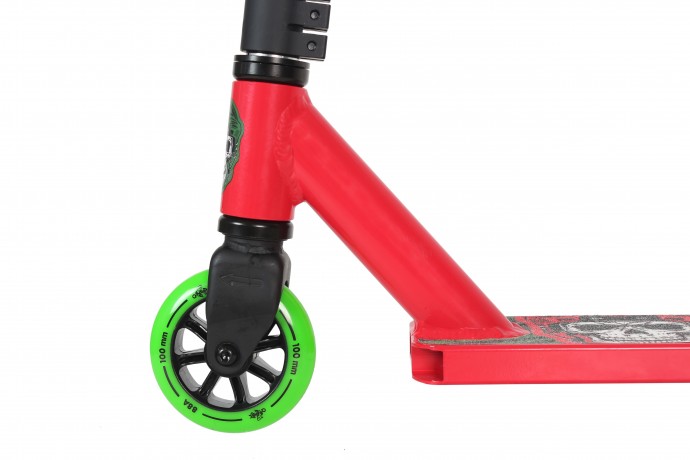 Самокат трюковый ATEOX JUMP 2022 (Красный/Зеленый) НОВИНКА!