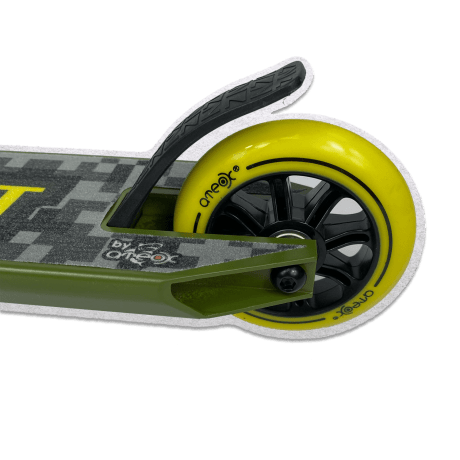 Самокат трюковый ATЕОХ COMBAT (Хаки-Желтый)