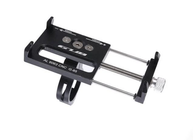 Держатель для смартфона 3,5-6,2 на руль 31,8 / 25,4мм, длина 50-100мм, ширина: 50мм, вес: 90г, чёрный