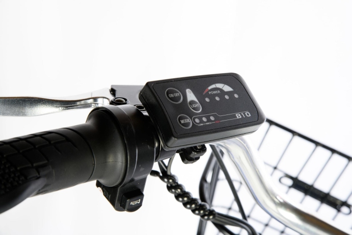 Велосипед электрический трехколесный для взрослых РВЗ Чемпион 24" 6 скоростей Черный