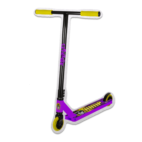 Самокат трюковый ATЕОХ JUMP 2022 (Фиолетово/Желтый) НОВИНКА!