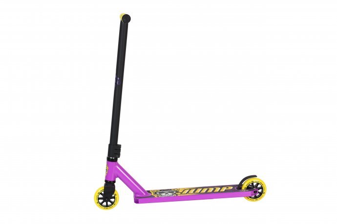 Самокат трюковый ATЕОХ JUMP 2022 (Фиолетово/Желтый) НОВИНКА!