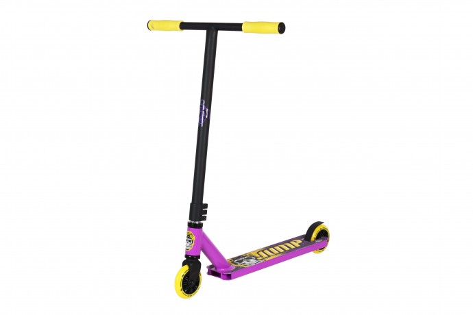 Самокат трюковый ATЕОХ JUMP 2022 (Фиолетово/Желтый) НОВИНКА!