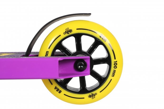 Самокат трюковый ATЕОХ JUMP 2022 (Фиолетово/Желтый) НОВИНКА!