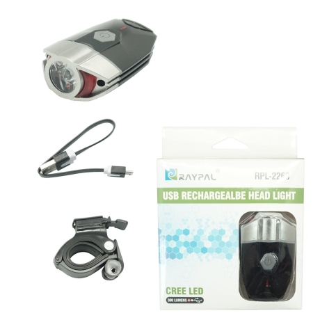 Фара передняя RPL-2269, 1 светодиод Cree XPG, макс. 300 лм, время работы: 2 ~ 6ч, 4 режима