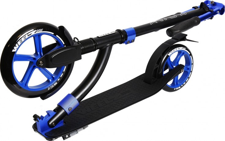 Самокат Weelz Rock, Чёрный/синий